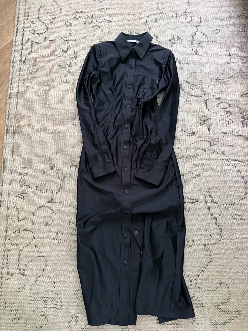 Alexander Wang fitted shirt dress in active stretch - Picture 7 of 8